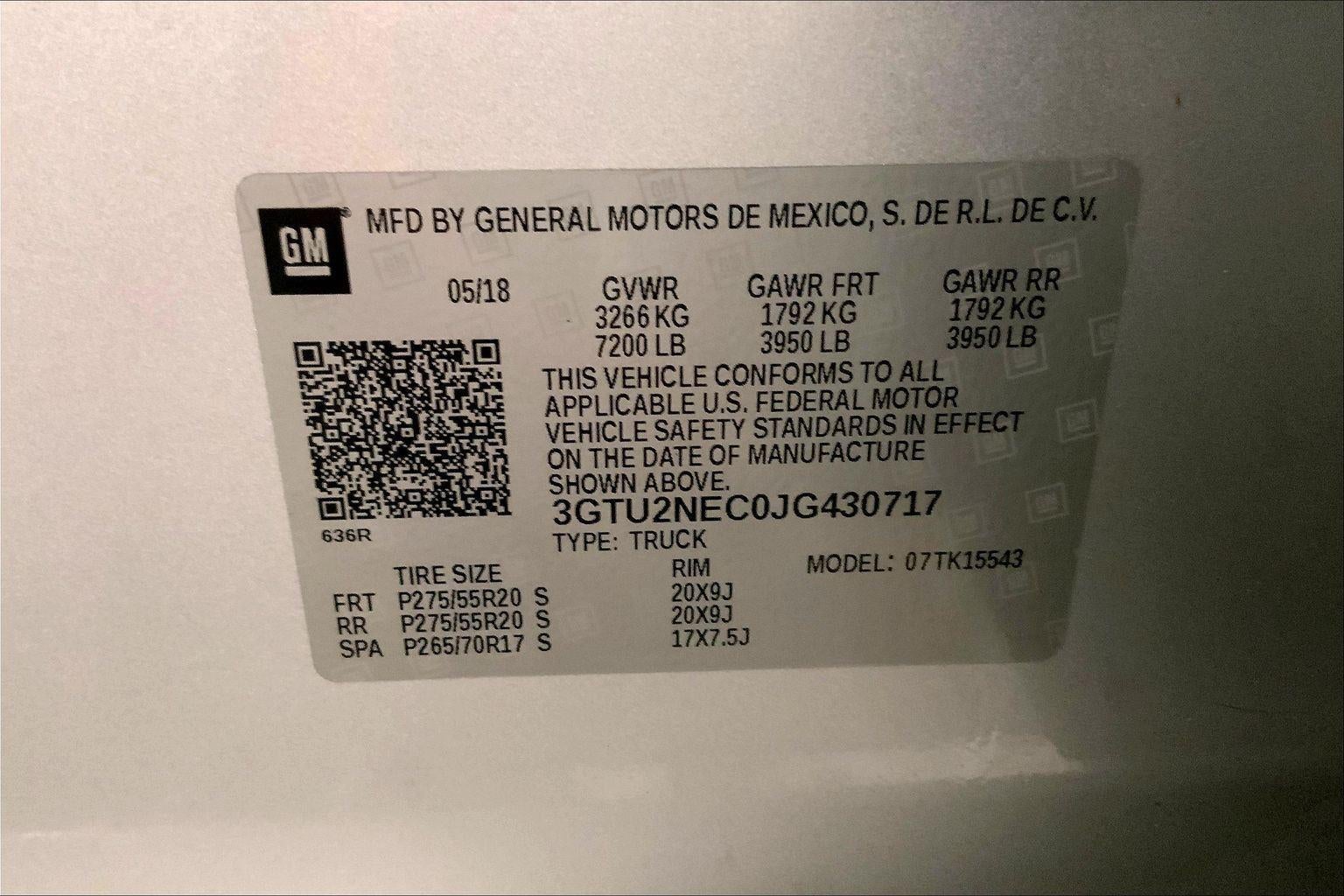 2018 GMC Sierra 1500 SLT