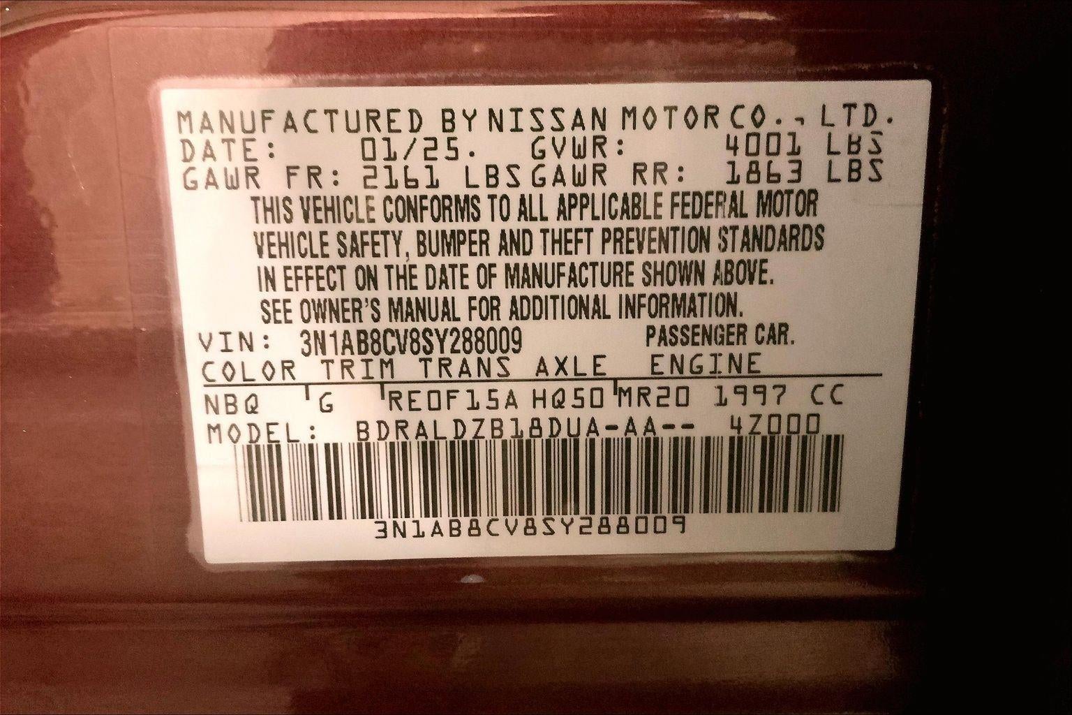2025 Nissan Sentra SV