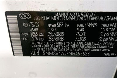 2022 Hyundai Santa Fe XRT