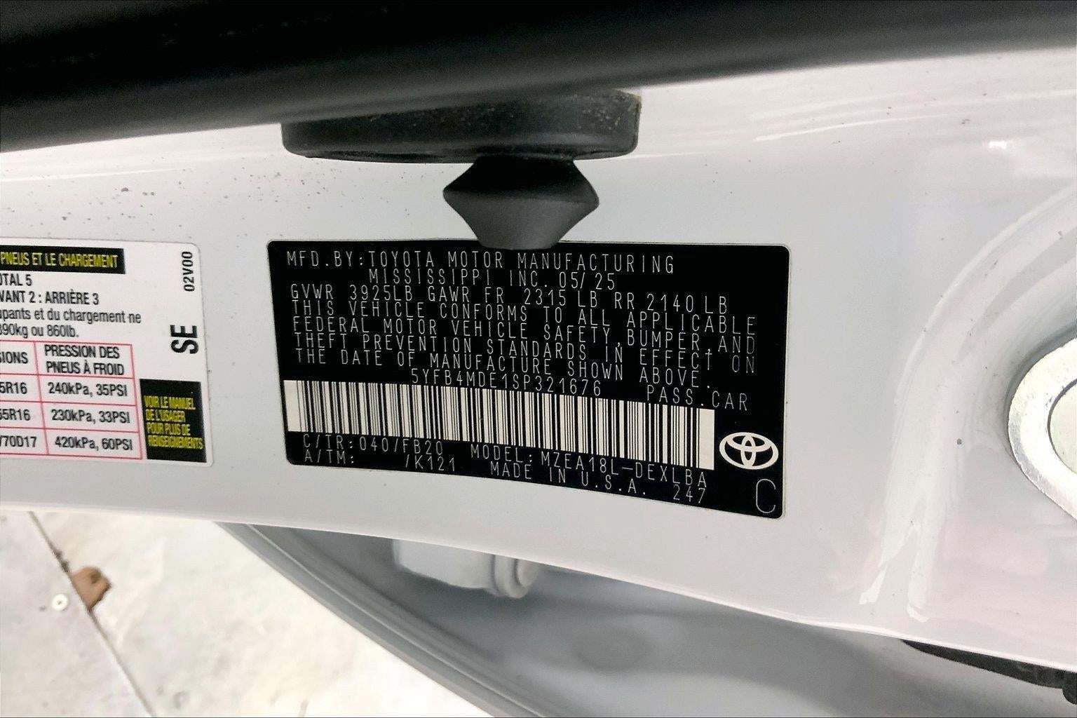 2025 Toyota Corolla LE