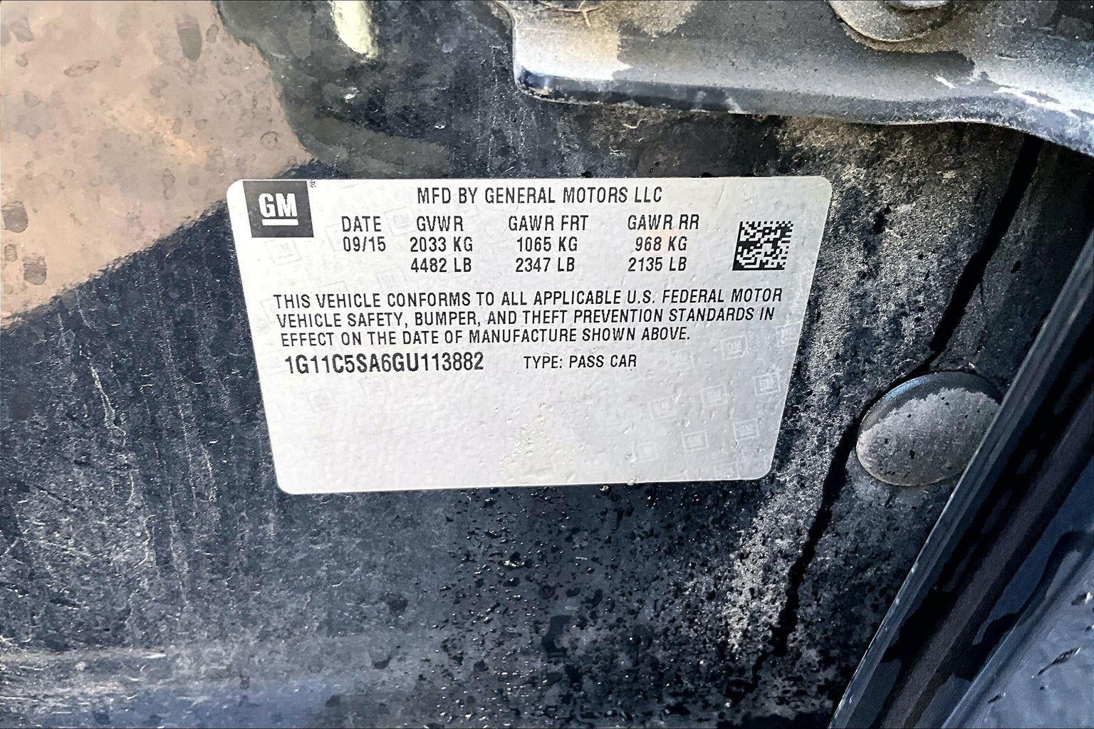 2016 Chevrolet Malibu Limited LT