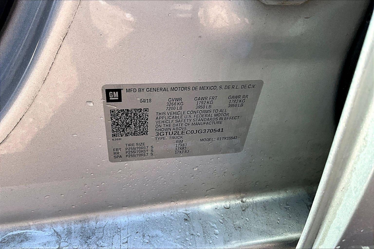 2018 GMC Sierra 1500 CREW CAB 4WD 143.