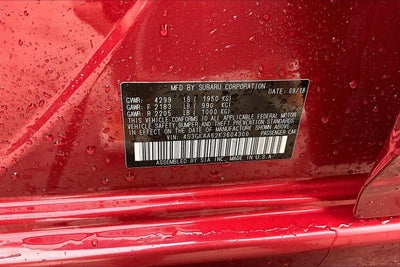 2019 Subaru Impreza 4DR SDN 2.0I CVT