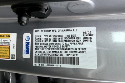 2021 Honda Pilot Special Edition