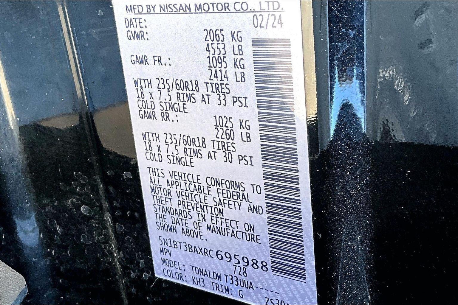 2024 Nissan Rogue SV