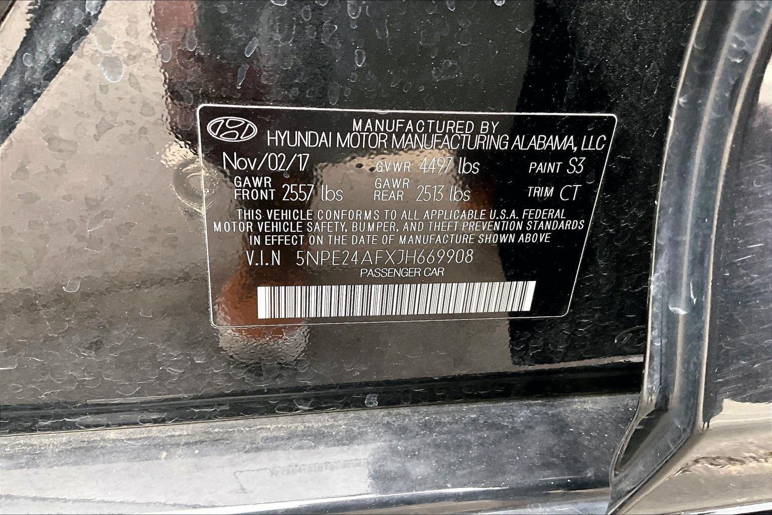 2018 Hyundai Sonata SE