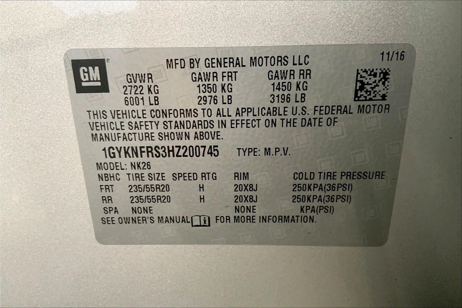 2017 Cadillac XT5 Platinum AWD