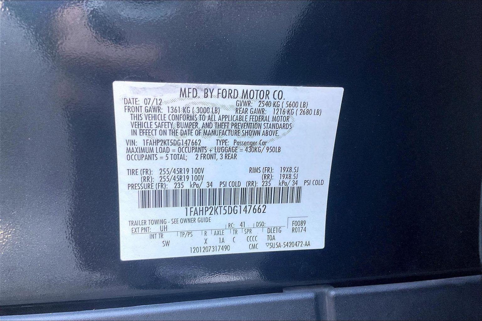 2013 Ford Taurus SHO