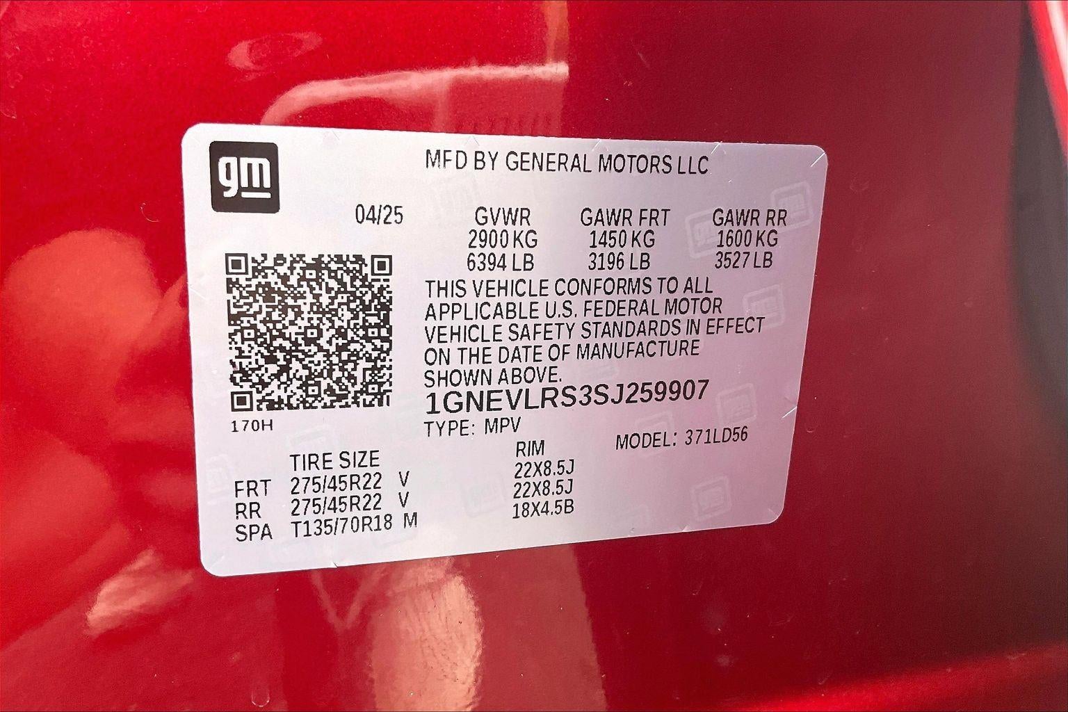 2025 Chevrolet Traverse RS