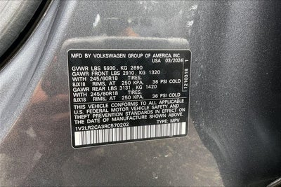 2024 Volkswagen Atlas 2.0T SE