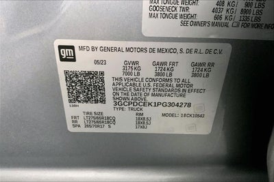 2023 Chevrolet Silverado 1500 Custom Trail Boss