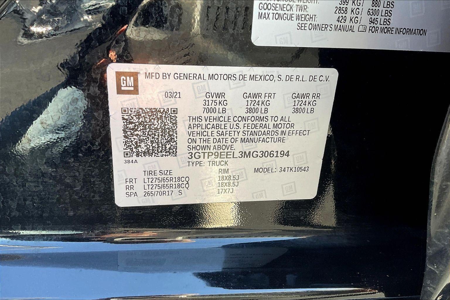 2021 GMC Sierra 1500 AT4