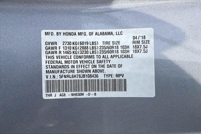 2018 Honda Odyssey EX-L