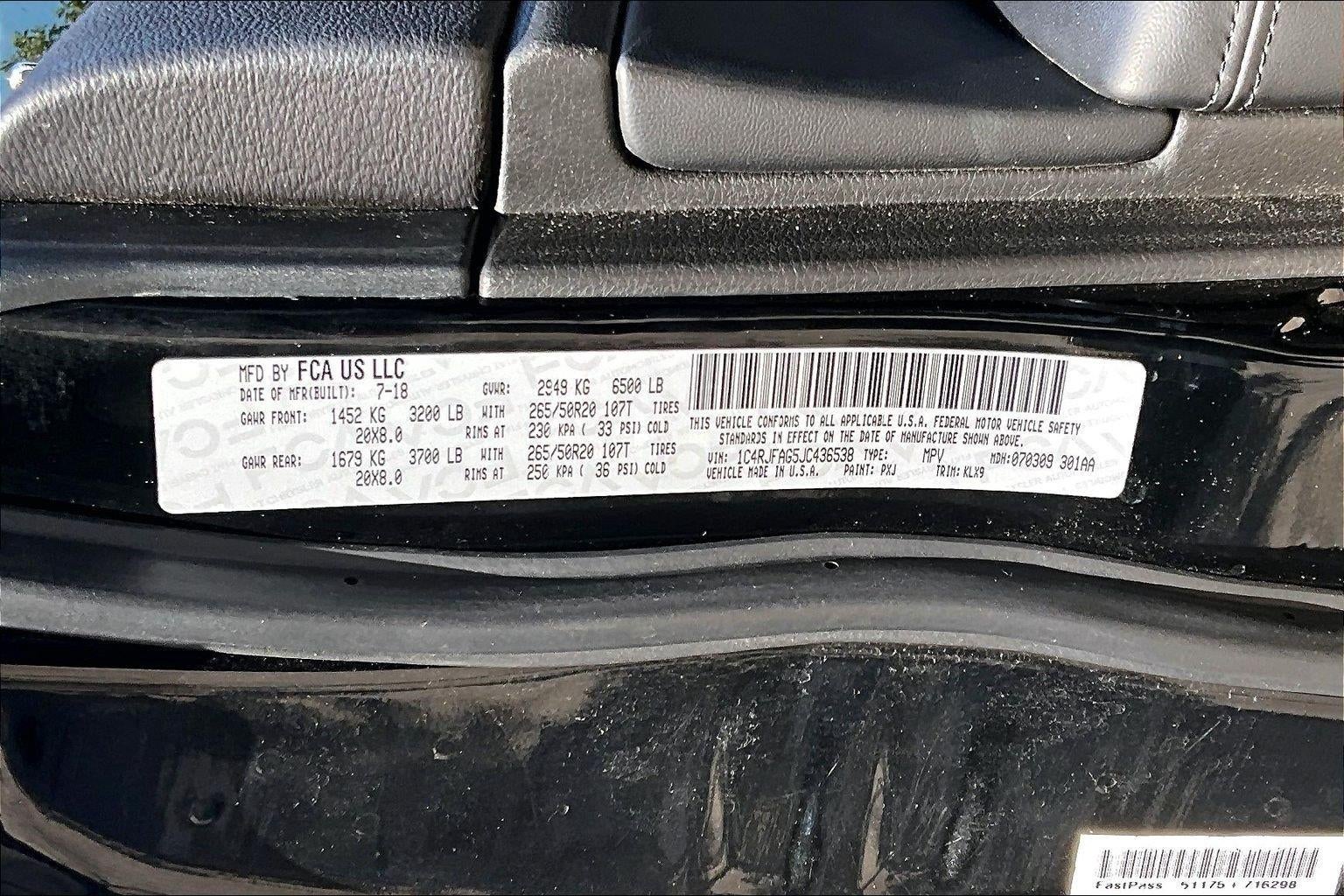 2018 Jeep Grand Cherokee Altitude