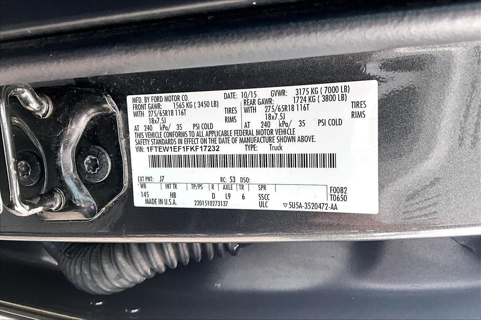 2015 Ford F-150 XLT