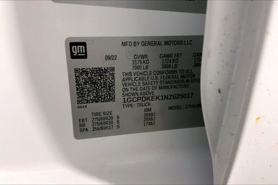 2022 Chevrolet Silverado 1500 LT (2FL)