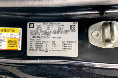 2015 GMC Sierra 1500 REG CAB 2WD 119.0