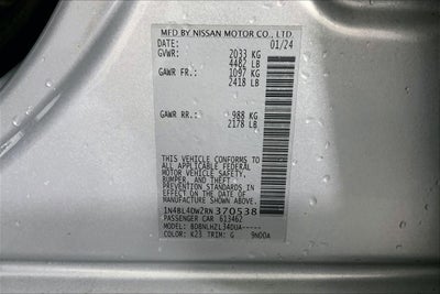 2024 Nissan Altima 2.5 SV
