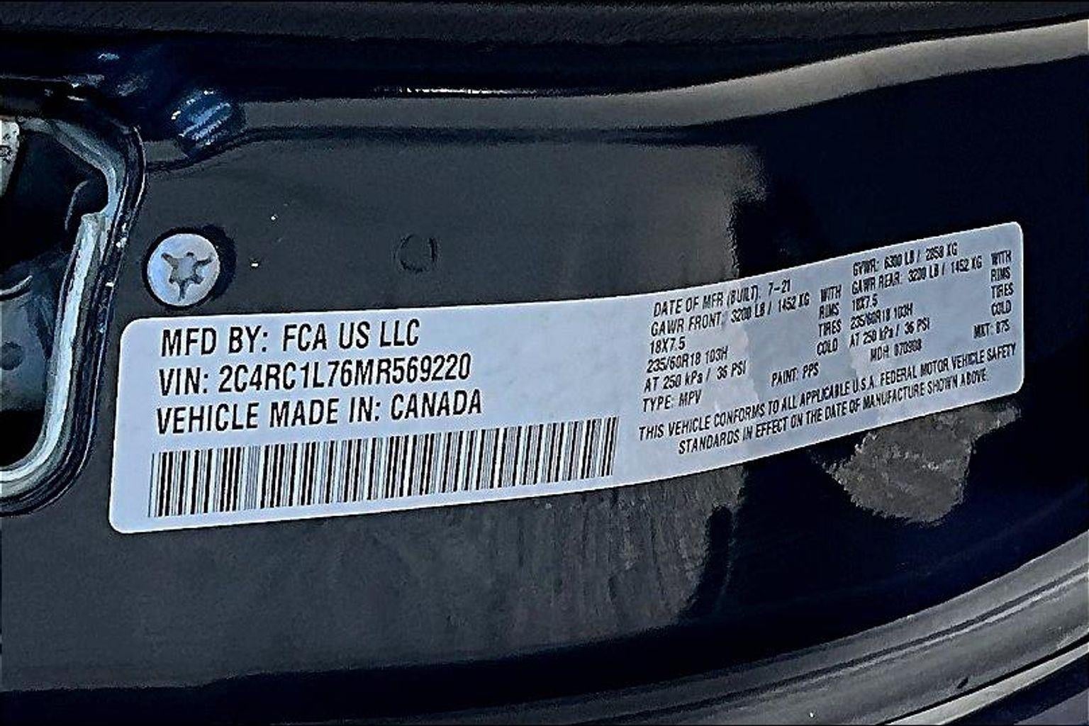 2021 Chrysler Pacifica Hybrid Touring L