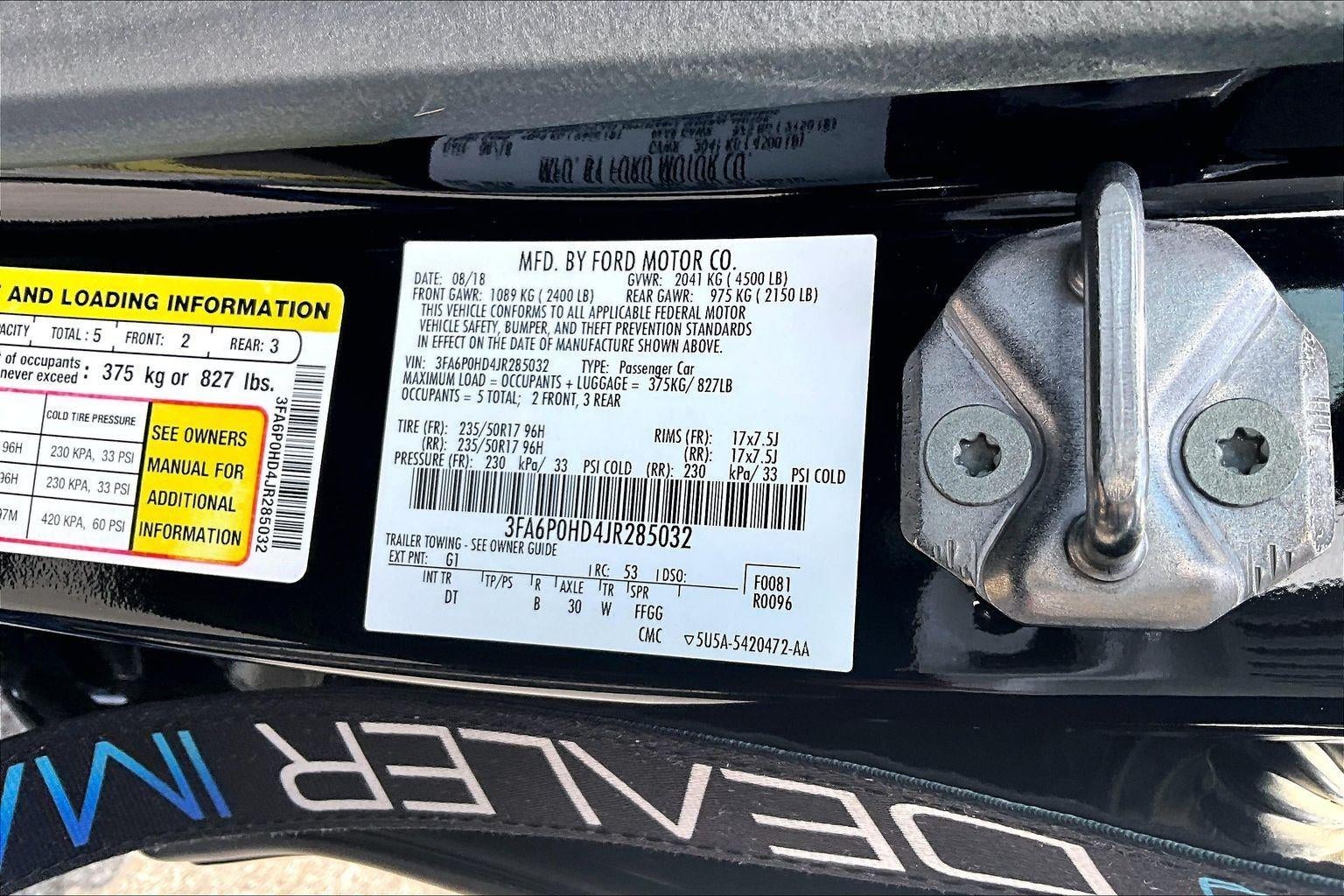 2018 Ford Fusion SE