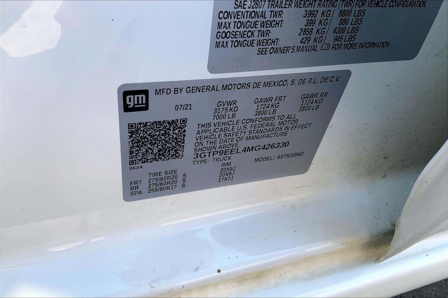 2021 GMC Sierra 1500 AT4