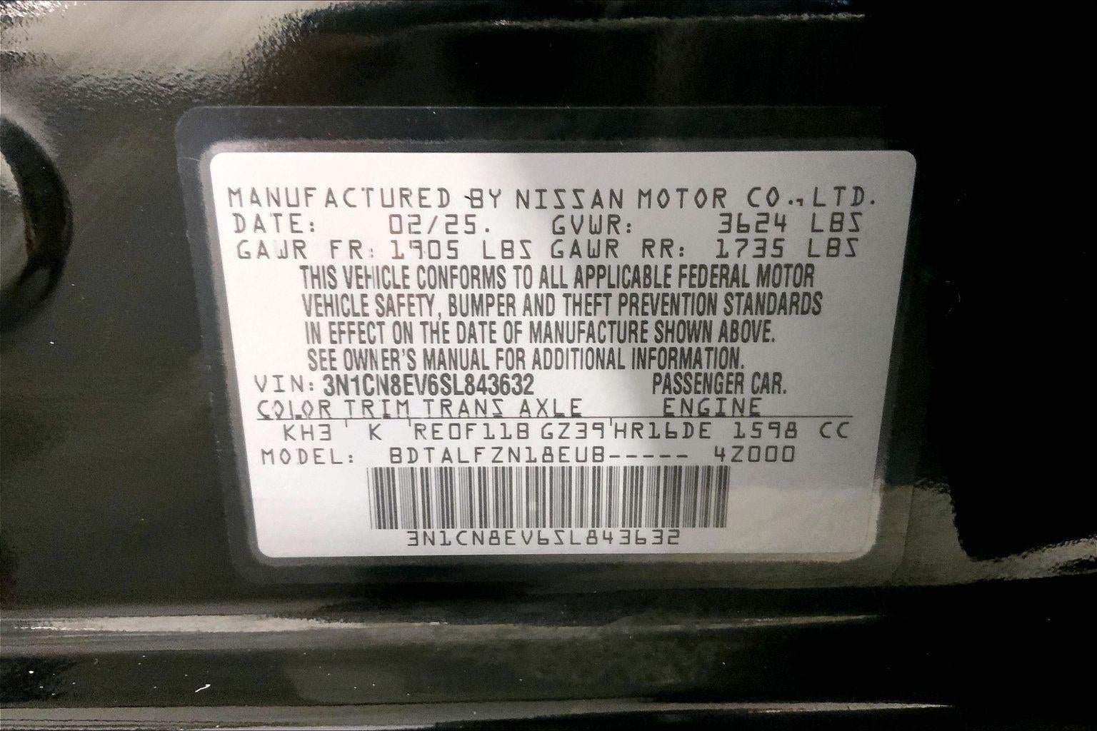 2025 Nissan Versa SV