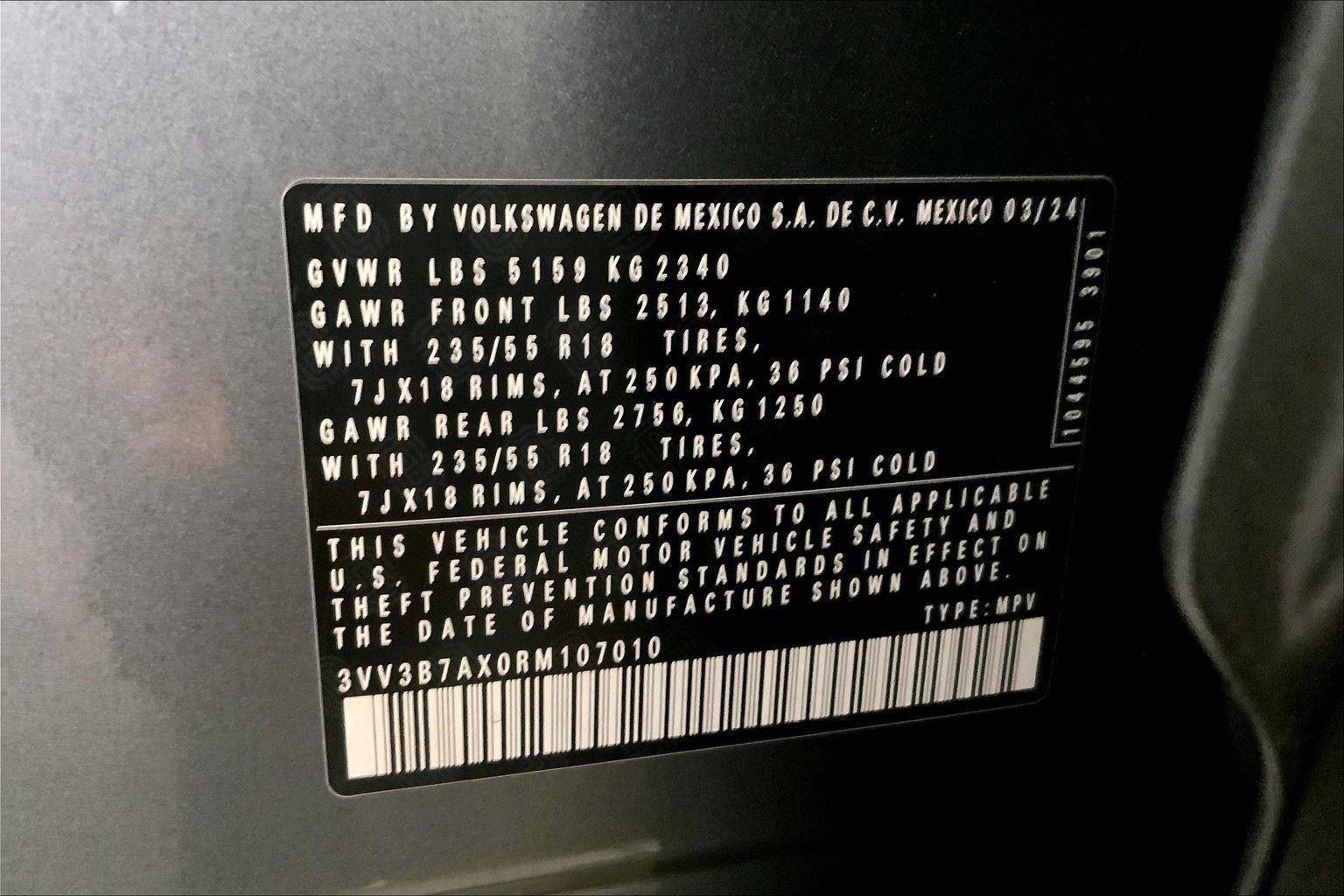 2024 Volkswagen Tiguan SE