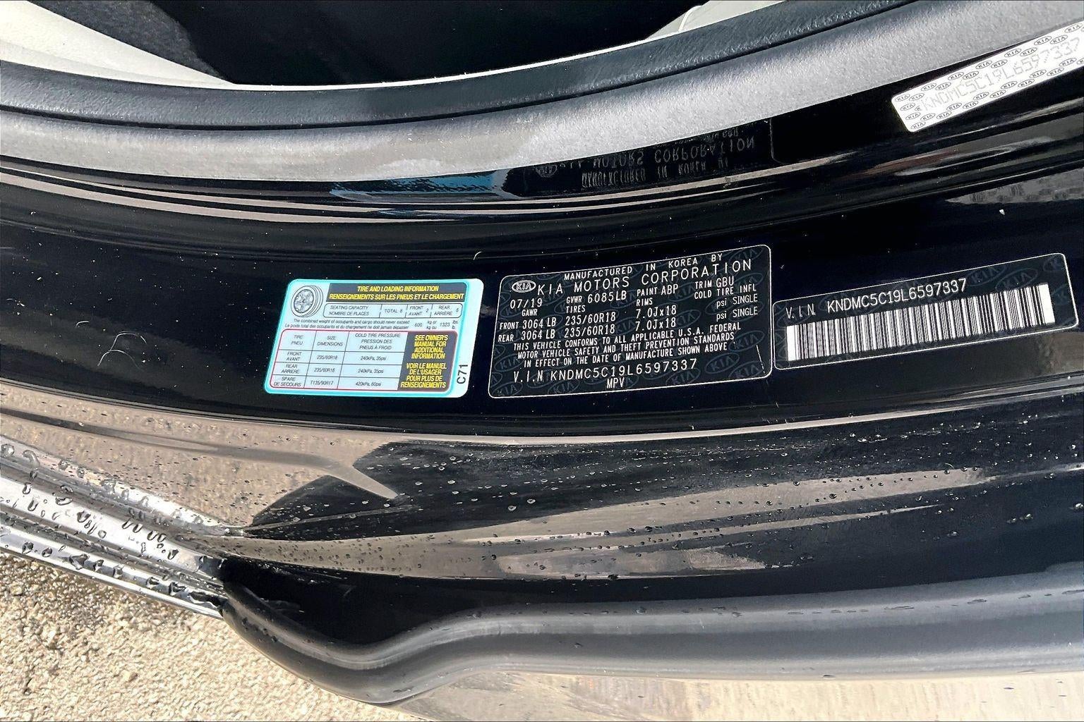 2020 Kia Sedona SX