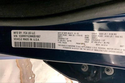 2022 RAM 1500 Big Horn Crew Cab 4x4 5'7' Box