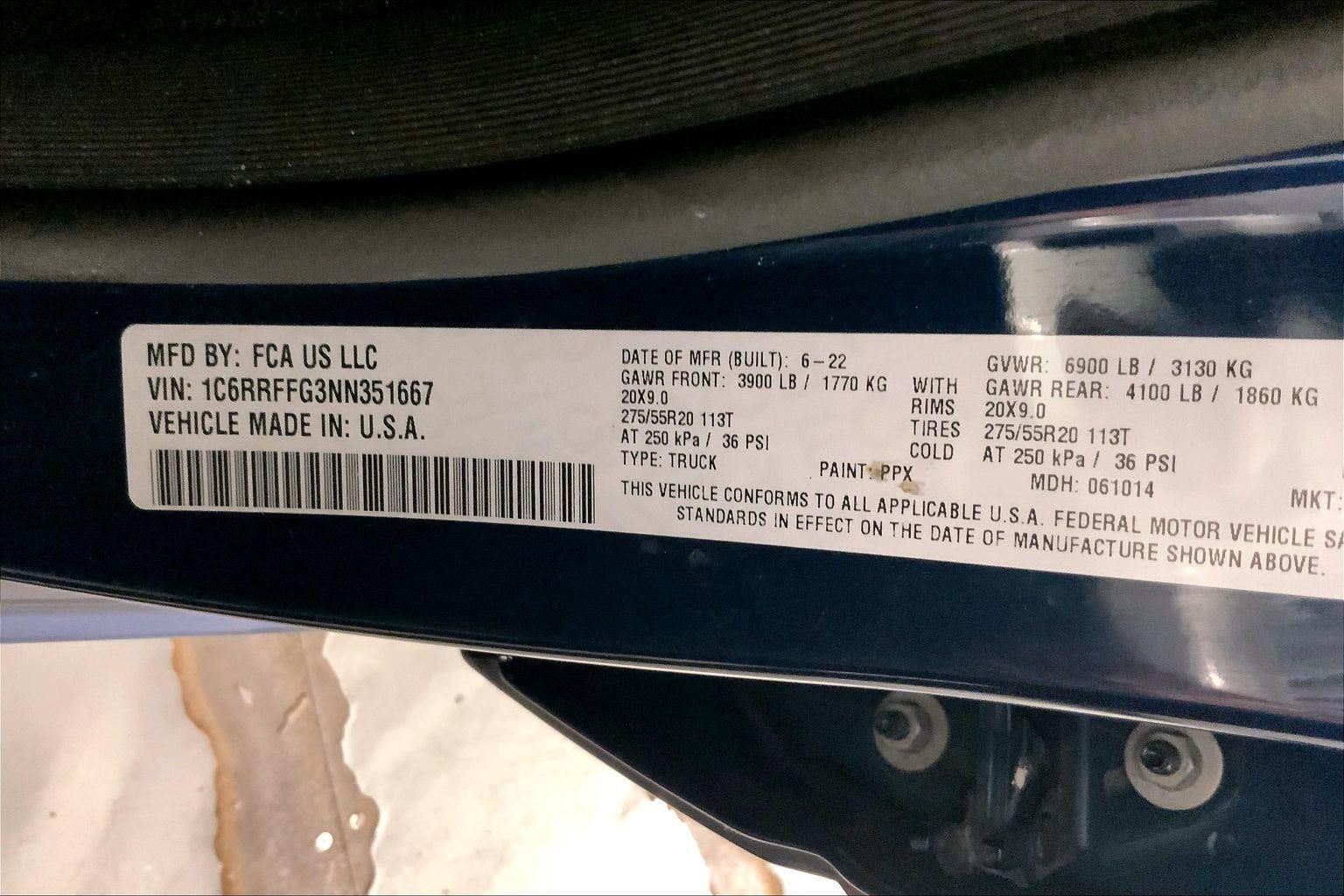 2022 RAM 1500 Big Horn Crew Cab 4x4 5'7' Box