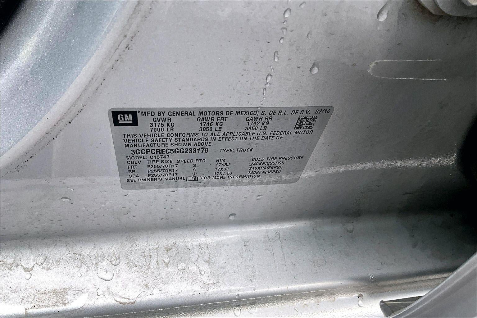 2016 Chevrolet Silverado 1500 LT