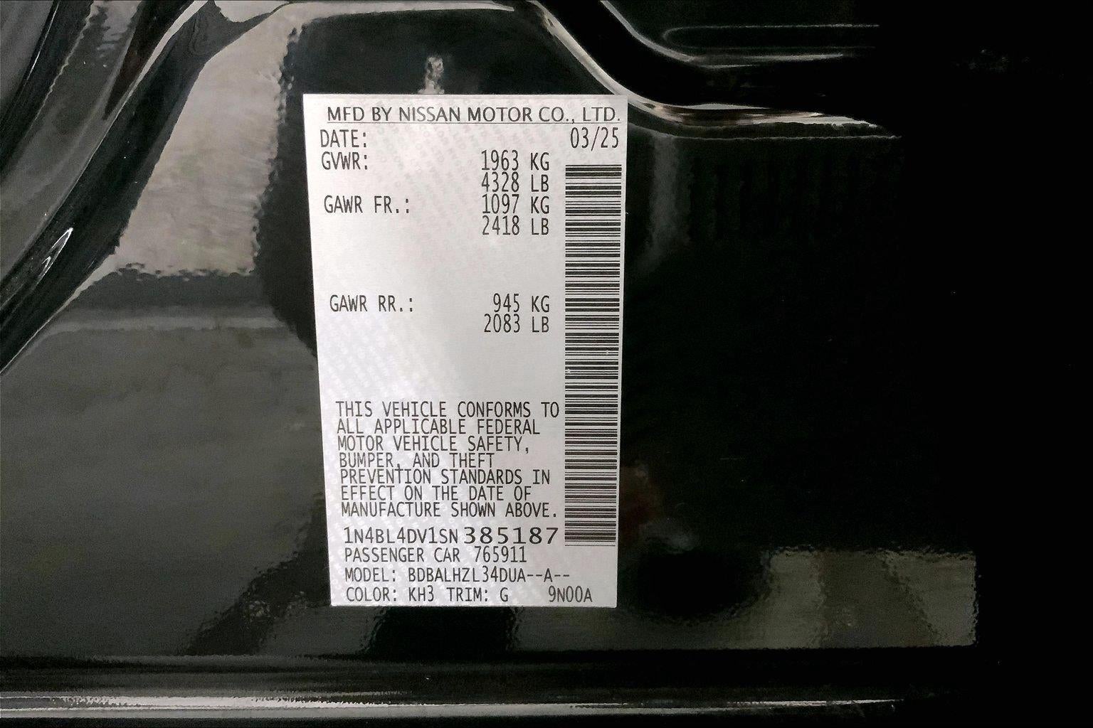 2025 Nissan Altima SV