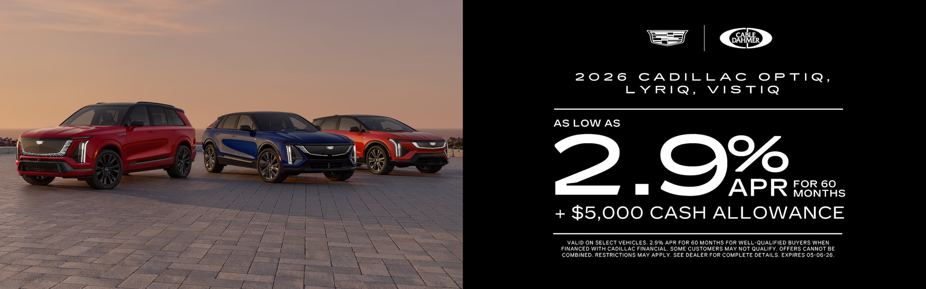 As low as 2.9% APR for 60 months + $5,000 Cash Allowance 